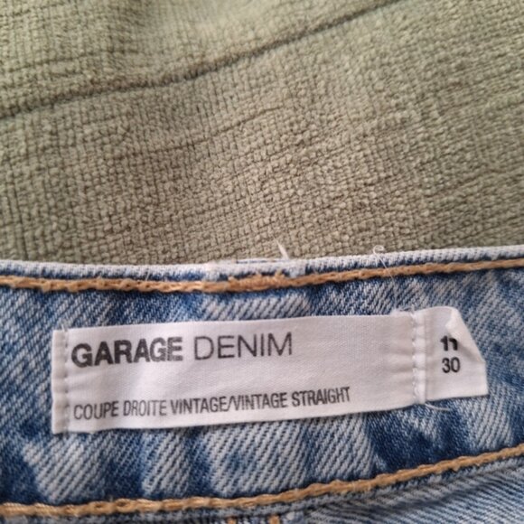 GARAGE Womens Denim high Rise Coupe Vintage Straight Jean Sz 30/11 - Picture 9 of 9